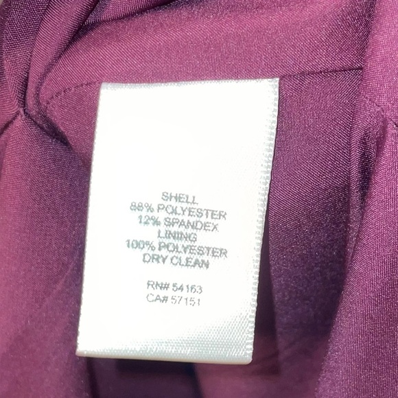 Eliza J Off The Shoulder Scuba Crepe Plum Cocktail Dress Size 10 - Picture 8 of 11